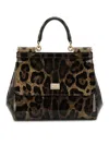Dolce & Gabbana Borsa A Mano In Estampado Animalier