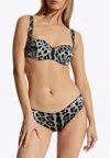 Dolce & Gabbana Leopard Print Silk Briefs In Multi