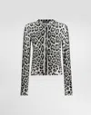 Dolce & Gabbana Animal-print Silk Sweater In Print