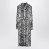 Dolce & Gabbana Leopard Print Silk Longuette Dress