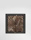 Dolce & Gabbana Leopard-print Silk Twill Foulard (50x50) In プリ
