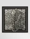 Dolce & Gabbana Leopard-print Silk Twill Foulard (70x70) In Print