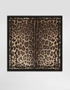 Dolce & Gabbana Leopard-print Silk Twill Scarf 70x70 In Animal Print