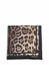 Dolce & Gabbana Leopard Print Silk Twill Scarf In Animal Print