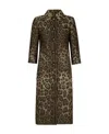 Dolce & Gabbana Leopard-print Single-breasted Coat In Black