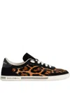 Dolce & Gabbana Animal Print Low-top Lace-up Shoes In Animal Print