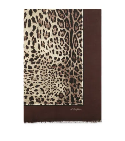 Dolce & Gabbana Leopard Print Stole
