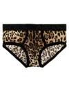 Dolce & Gabbana Animal Print Brief Underwear And Body In Leopard Print