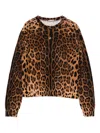 Dolce & Gabbana Leopard-print Crew-neck Pullover In Animal Print