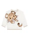 Dolce & Gabbana Leopard-print Sweatshirt In White