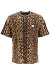 Dolce & Gabbana Leopard Print Cotton Crew-neck T-shirt