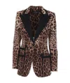 Dolce & Gabbana Leopard Print Tailored Blazer