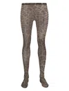 Dolce & Gabbana Leopard-print Tights In Brown