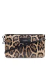 Dolce & Gabbana Leopard-print Toiletry Bag In Neutrals