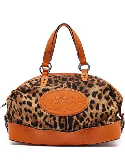 Pre-owned Dolce & Gabbana Leopard-print Tote Bag