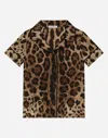 Dolce & Gabbana Leopard-print Twill Shirt In Animal Print