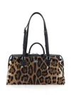 Dolce & Gabbana Leopard Print Vittoria Shoulder Bag In Animal Print