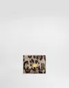 Dolce & Gabbana Leopard-print Wallet In Dauphine Calfskin In Animal Print