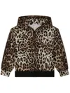 Dolce & Gabbana Leopard-print Jacket In Brown