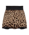 Dolce & Gabbana Leopard-print Shorts In Brown