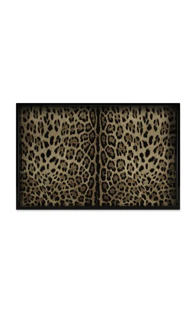 Dolce & Gabbana - Leopard Rectangular Tray - Animal In Animal Print