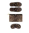 Dolce & Gabbana Leopard Slippers And Sleep Mask Travel Set
