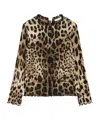 Dolce & Gabbana Leopard-pattern Top In Multi