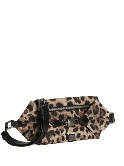 Dolce & Gabbana Leopard-print Belt Bag In Animal Print