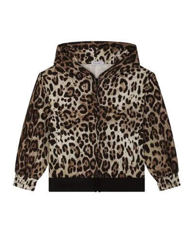 Dolce & Gabbana Leopard-print Jacket In Multi