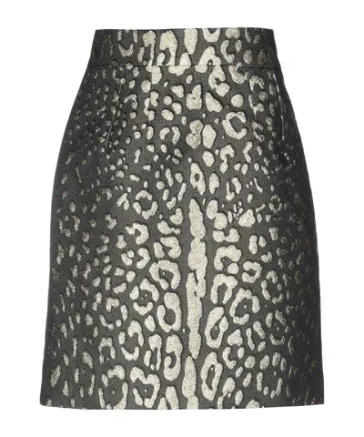 Dolce & Gabbana Leopard-print Jacquard Umbrella Skirt In Animal Print
