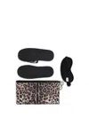 Dolce & Gabbana Leopard-print Polyester Slipper Set In Multicolor