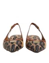 Dolce & Gabbana Leopard-print Slingback Flat In Brown