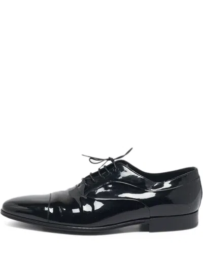 Pre-owned Dolce & Gabbana Letaher Oxford Shoes