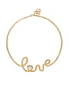 Dolce & Gabbana Semi-rigid 'love' Choker In Gold