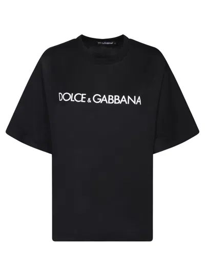 Dolce & Gabbana Lettering Logo Black T-shirt