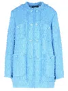 Dolce & Gabbana Light Blue Cotton Blend Jacket In Light Blue