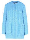 Dolce & Gabbana Light Blue Cotton Blend Jacket In Blue