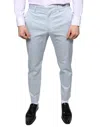 Dolce & Gabbana Light Blue Cotton Dress Pants In Blue