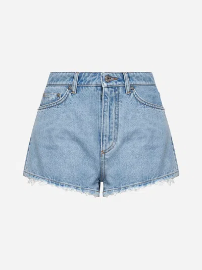 DOLCE & GABBANA LIGHT BLUE DENIM SHORTS