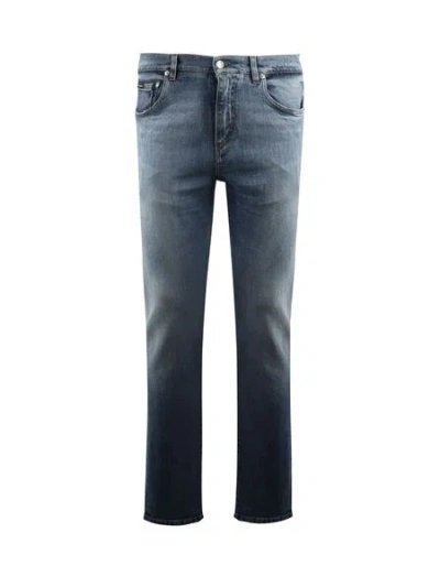 Dolce & Gabbana Light-blue Denim Skinny Jeans For Men