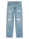 Dolce & Gabbana Light Blue Jeans With Logo Plaque In Blue