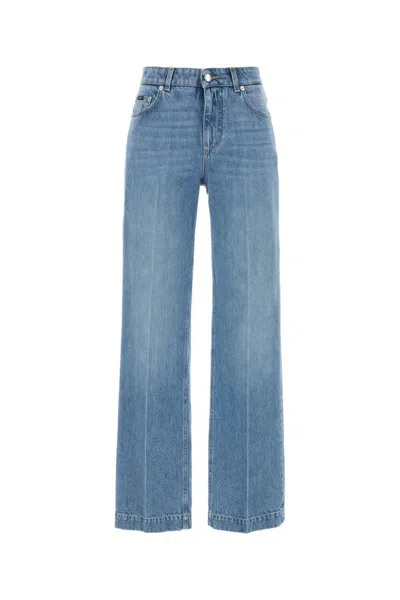 DOLCE & GABBANA LIGHT BLUE LOOSE DENIM JEANS