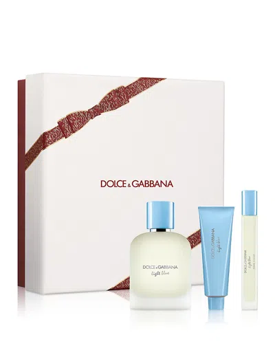 Dolce & Gabbana Light Blue Pour Homme Eau De Toilette Gift Set In Multi