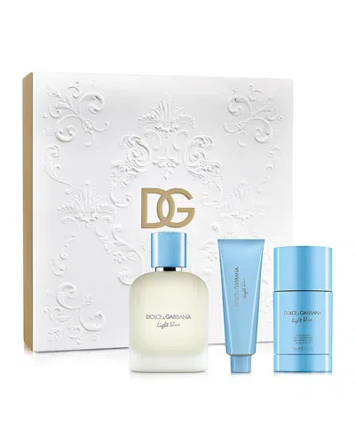 Dolce & Gabbana Light Blue Pour Homme Eau De Toilette Gift Set In Transparent