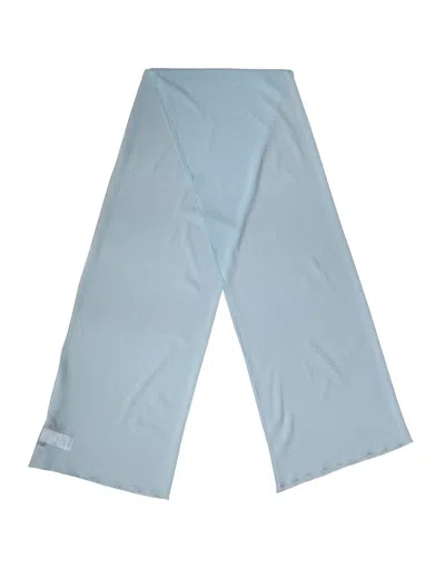 Dolce & Gabbana Light Blue Silk Neck Wrap Shawl Stole 200cm X 64cm  Women's Scarf