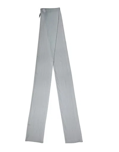 Dolce & Gabbana Light Blue Silk Sash Wrap Foulard 294.5cm X 19cm Scarf In Gray