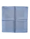 Dolce & Gabbana Light Blue Silk Square Men Foulard Scarf