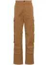Dolce & Gabbana Logo-patch Cargo Pants In Light Brown