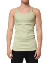 Dolce & Gabbana Light Green Tank Sleeveless Men Men T-shirt In Green