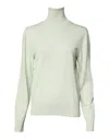 Dolce & Gabbana Light Green Wool Turtleneck Pullover Men's Sweater